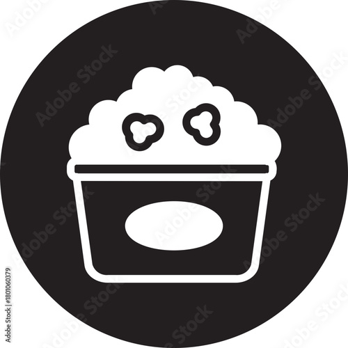 popcorn glyph icon