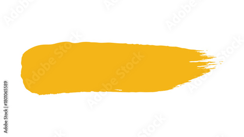 A vibrant yellow brush stroke, perfect for adding a pop of color and texture to your designs use it as a background element