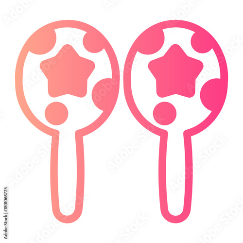 maracas gradient icon