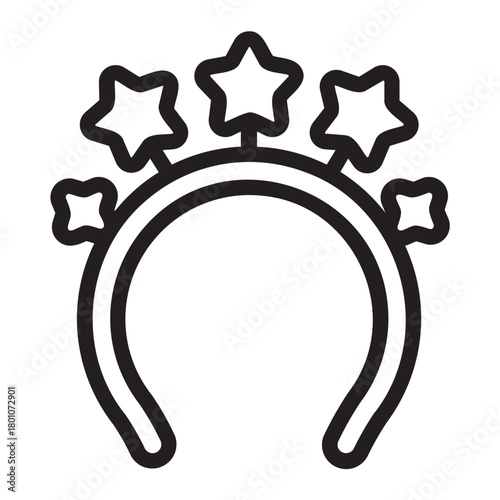 headband line icon