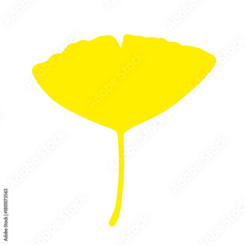 シンプルなイチョウの葉①