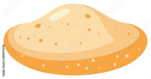 Cartoon Shell With Spots Beach or Ocean Theme Mollusk Illustration