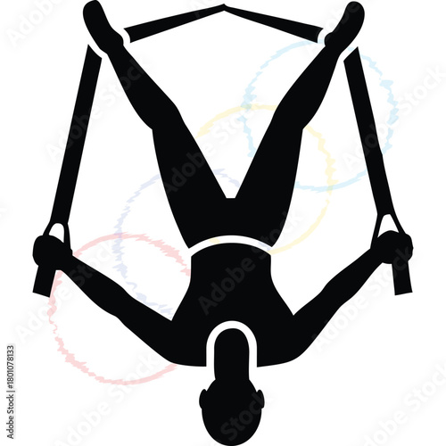 Aerial fitness sport workout