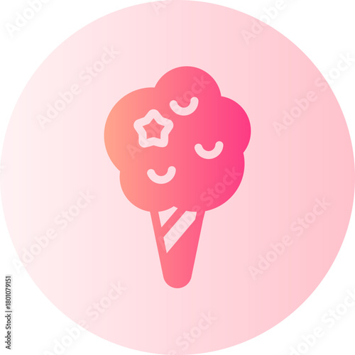 cotton candy gradient icon