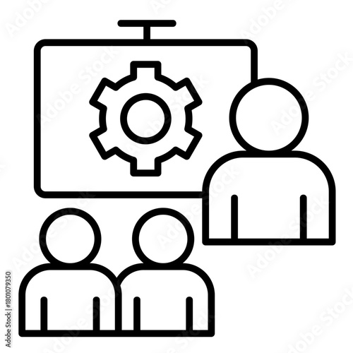 Training Line Style Icon