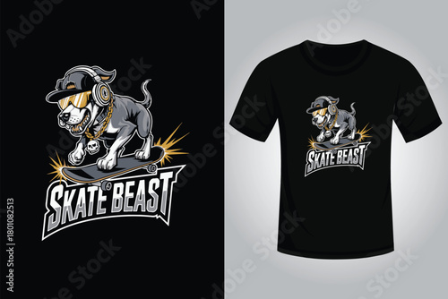 Skating T shirt Design