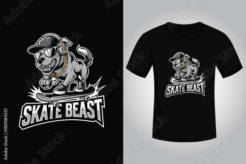 Skating T shirt Design