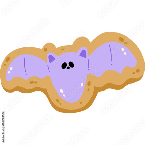 Cute halloween Cookie hand Drawn