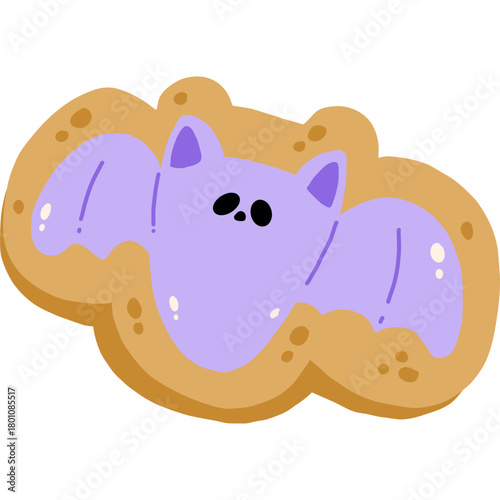 Cute halloween Cookie hand Drawn