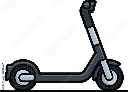 Simple Electric Scooter Graphic transportation vehicle