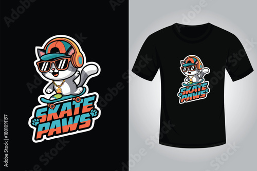 Skating T shirt Design