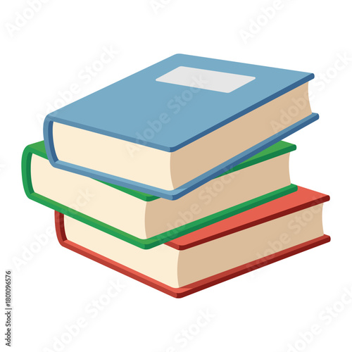 transparent vector image png of a stack of colorful books