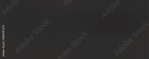 Panorama of Black Corrugated metal background and texture surface or galvanize steel