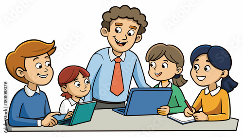 Teacher and Students Learning Together