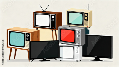 TV Evolution Collage