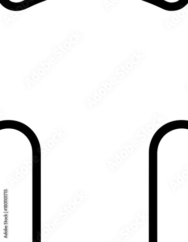 Minimalist headphones outline icon for audio music listening entertainment sound devices digital media