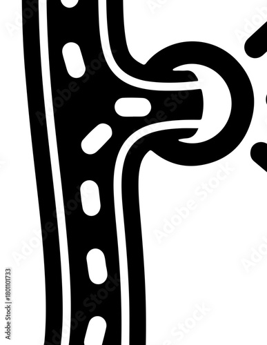 Medical diagram showing vessel inflammation or a blockage in the circulatory system health