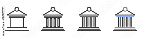 The Ultimate heritage Styles with Variations Line of icon set vector illustration