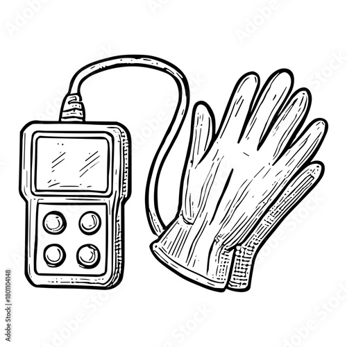 Diagnostic Scanner & Gloves