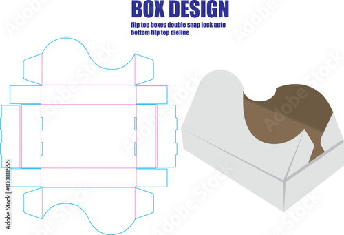 Packaging Box Die Cut with Template 