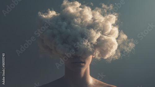 Abstract Expression of Overthinking and Mental Strain