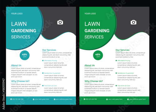 lawn and garden flyer design template landscaping services Tree and gardening service poster Agro farm service flyer Lawn and gardening service flyer design Tree and gardening service poster leaflet l