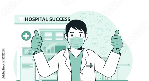 Dentistry Professional Displays Success and Confidence in Hospital Setting for Excellent Outcome