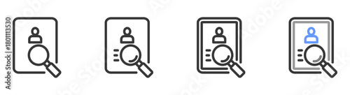 The Ultimate identity Styles with Variations Line of icon set vector illustration