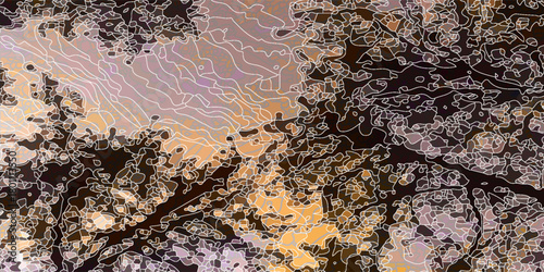 Abstract cracked background of stylized watercolor blurry strokes and paint stains. Use for wall prints, pillows, interior decorations, clothing and shirts, greeting cards. Desert.