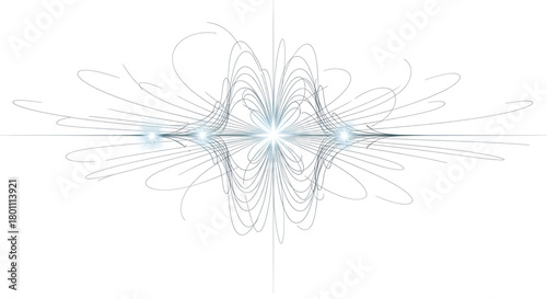 Abstract light trails background with glowing effect vector design