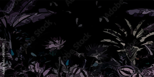 Fantasy chaotic colorful fractal pattern. Abstract fractal shapes. 3D rendering illustration background or wallpaper.