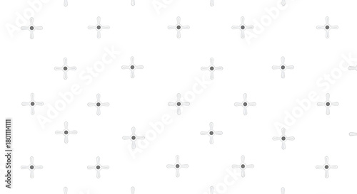 Seamless pattern white background with gray cross shape design textile