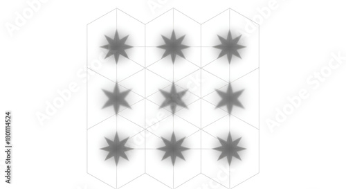 Abstract star pattern background design geometric shape vector art