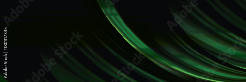 Dark Green vector glossy bokeh pattern. A vague abstract illustration with gradient. A new texture for your design.