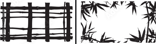 bamboo plant art, nature design sketch, eco greenery outline, line art bamboo vector, asian culture pattern, botanical leaf illustration, plant lifestyle art, environmental harmony drawing, natural de