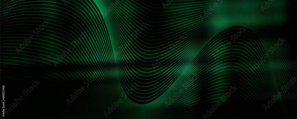 Fototapeta premium Abstract background with flowing grid line. Dynamic waves