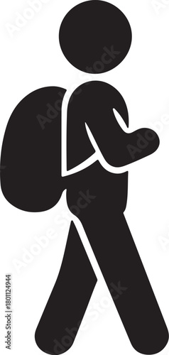 Silhouette of a man holding a gun vector illustration