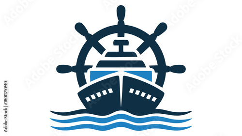 Ship steering wheel and vessel