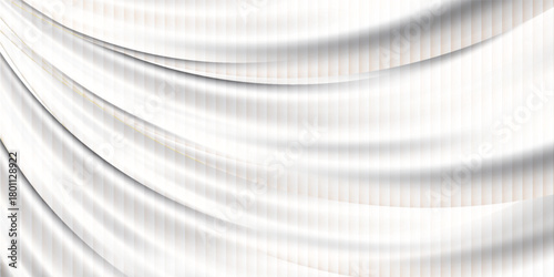 Grey and white abstract background vector, cover design template, Silver Curve vector, business flyer layout, wallpaper.