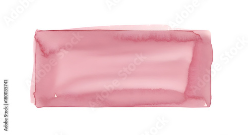 Soft pink fabric folded neatly in a rectangular shape isolated on transparent background