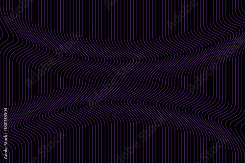 Abstract warped wavy violet lines tech minimal background