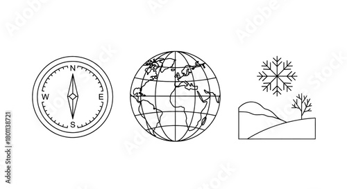 Journey through seasons with global navigation and winter elements