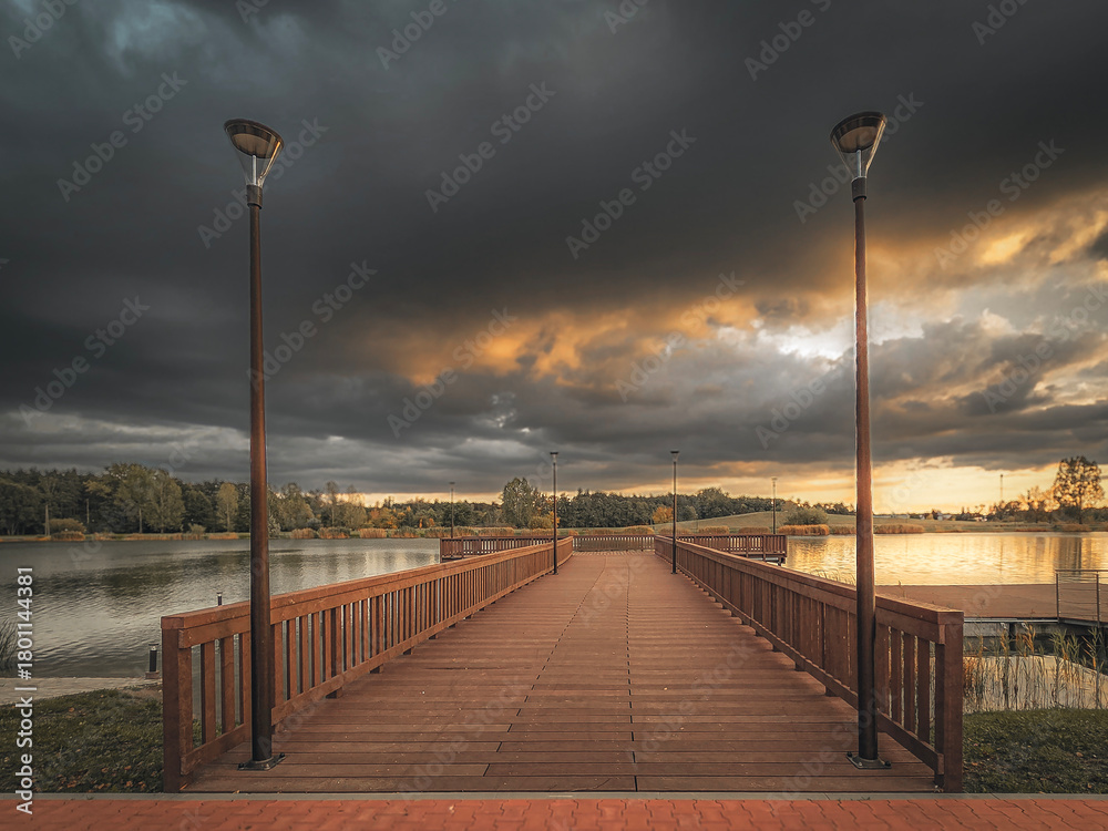 Obraz premium Architecture of Zdunska Wola, Poland.