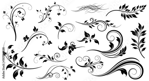 Hand-Drawn Floral Pattern – Seamless Flowers and Leaves Design