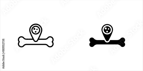 Bone marrow glyph icon set. Surgical medicine. Thin line customizable illustration. Contour symbol. Vector isolated outline drawing. eps 10