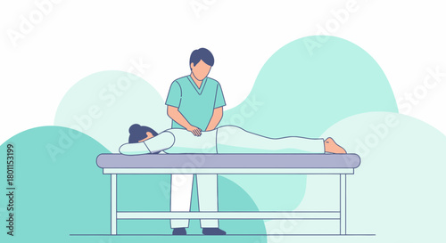 Therapeutic Touch: A Visual Depiction of Professional Massage and Wellness Treatment