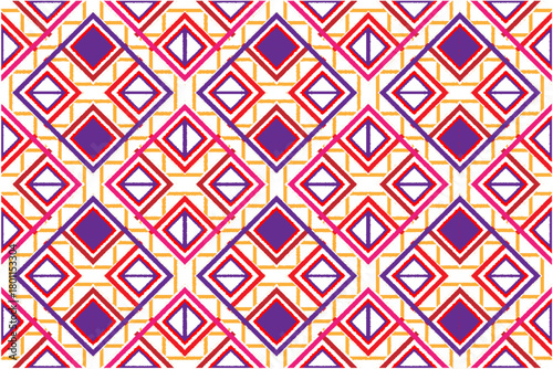 Tribal pattern Geometric ethnic oriental seamless pattern traditional Design for background,carpet,wallpaper,clothing,wrapping,Batik,fabric,Vector illustration.embroidery style.