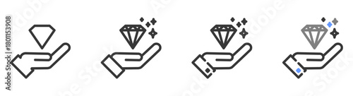 The Ultimate value Styles with Variations Line of icon set vector illustration