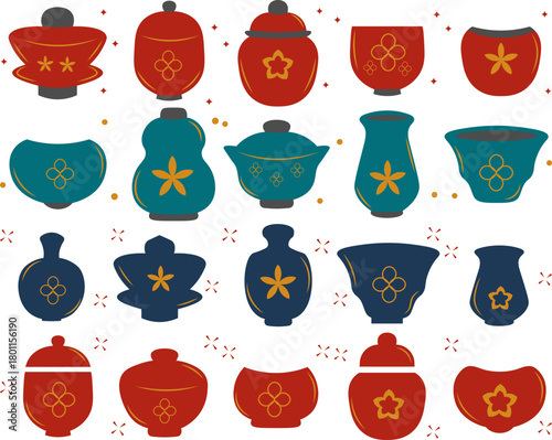 Chinese Tea Cup Illustration