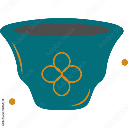 Chinese Tea Cup Illustration